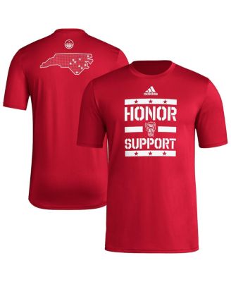 adidas - Men's Red NC State Wolfpack Honor Support Pre-Game T-Shirt