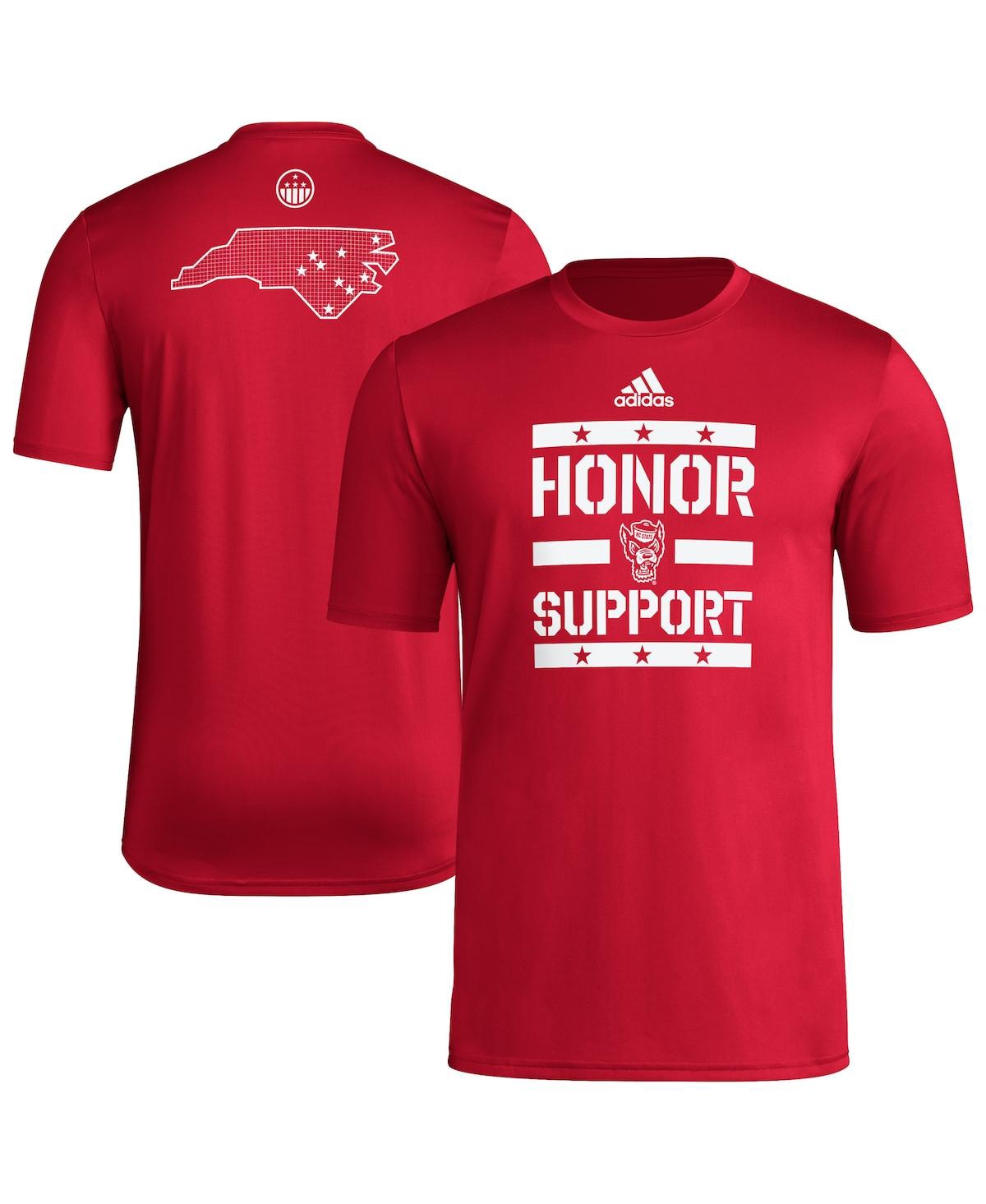 Men's Red Nc State Wolfpack Honor Support Pre-Game T-Shirt - Red
