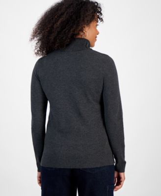 Women's Long-Sleeve Turtleneck Sweater, Created for Macy's