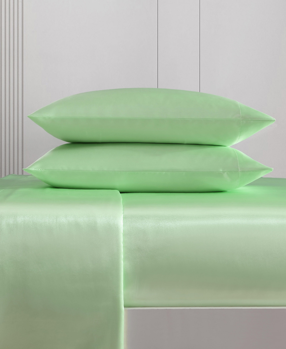 Betsey Johnson Closeout!  Satin 3-pc. Sheet Set, Twin In Green