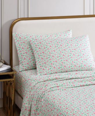 Silky Microfiber Printed 4-Pc. Sheet Set, King