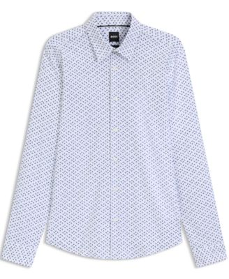 Men's Performance-Stretch Slim-Fit Dress Shirt