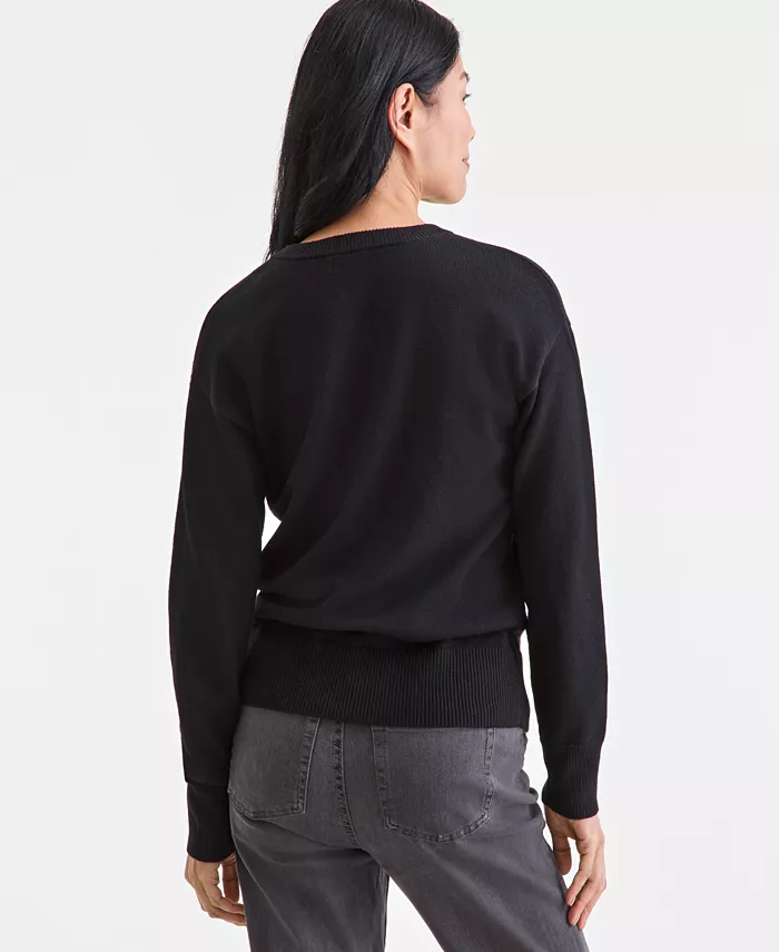 Women's Henley Sweater - thumbnail 4