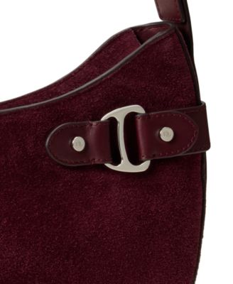 Suede Large Tasha Shoulder Bag