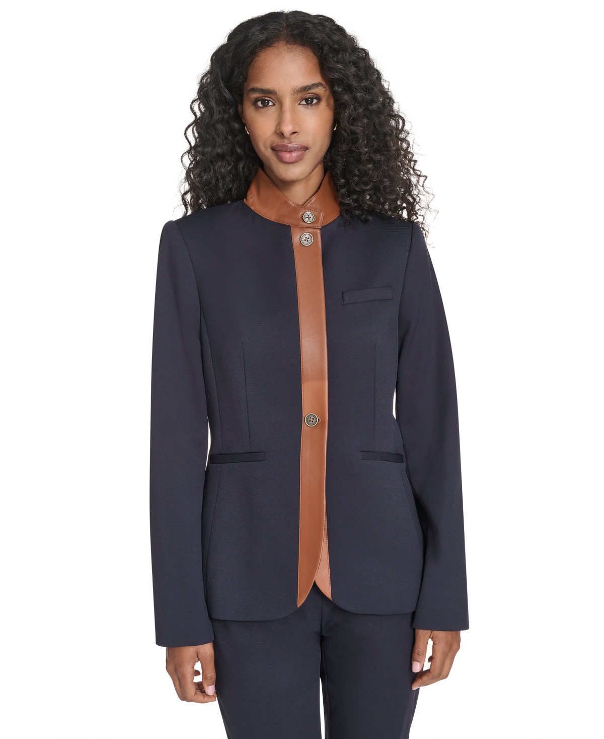 Tommy Hilfiger Women's Long Sleeve Riding Jacket In Blue