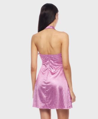 Juniors' Open-Back Sleeveless Bodycon Dress