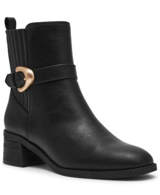 DV Dolce Vita - Women's Dagger Buckle Chelsea Booties