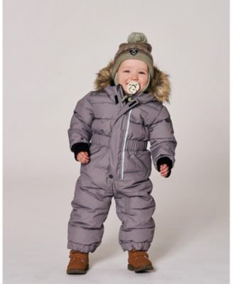 Baby Boy Lined Baby Knit Pompom Hat with Ear Flaps Blue Purple - Baby|Toddler