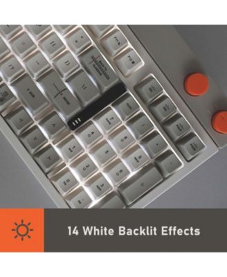 Block Wireless Mechanical Keyboard, 98 Keys Rechargeable Hot-Swappable, 3 Connection Types, Retro Knobs, Eyeable Panels for Windows & Mac