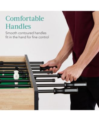 Full Size 54in Regulation Foosball Table for Home, Game Room w/ 2 Balls, 2 Cup Holders