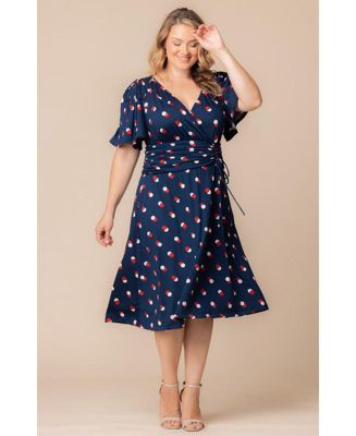 Plus Size Jemma Ruched Tie Dress