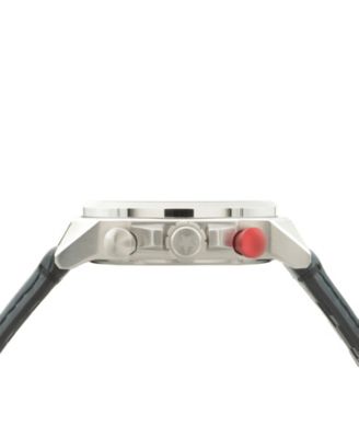 Men's Bell X-1 Blue Leather Strap Watch, 41mm