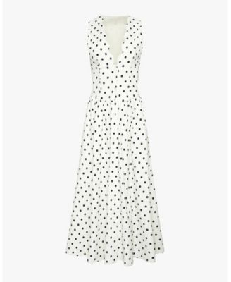 Women's Button Front Scallop Dress