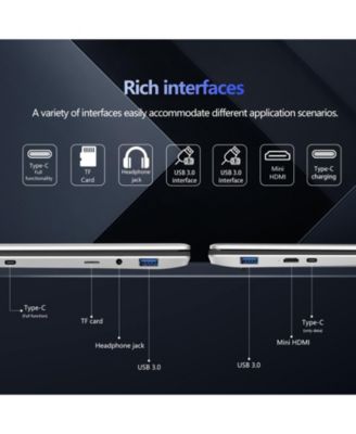 Memozuoix 15.6" Laptop Intel N100, 16GB RAM, 1TB SSD, Windows 11 Work Computer, Fingerprint Reader, Backlit Keyboard