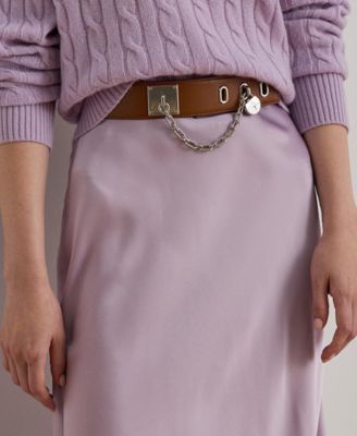 Women's Satin Charmeuse Midi Skirt