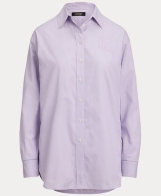 Women's Long Sleeve Relaxed Fit Cotton  Shirt