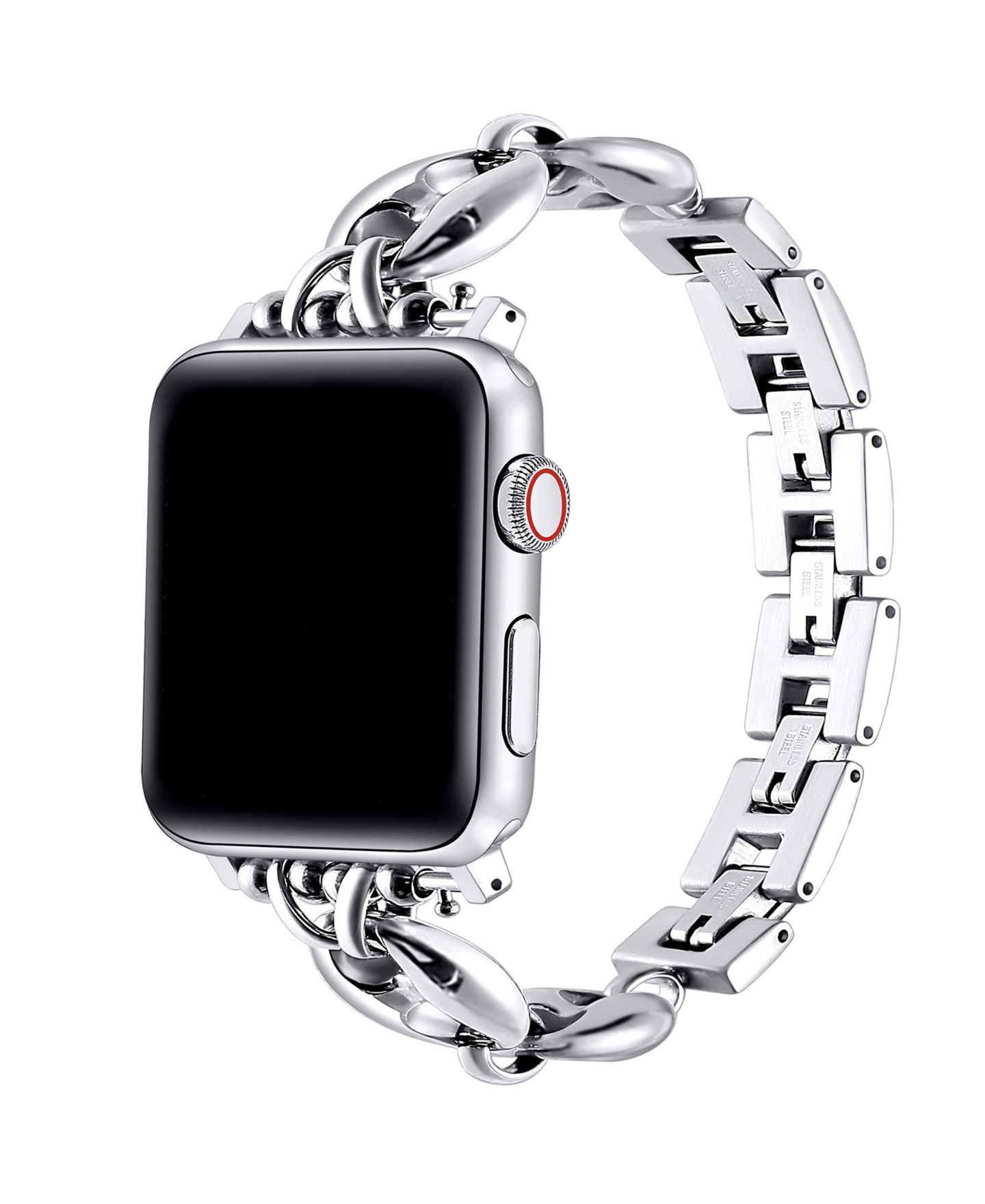 Ремешок для часов Posh Tech Poppy Silver Stainless Steel Link Band for Apple Watch — фото 2