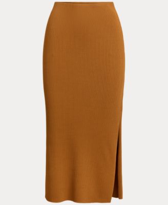 Women's Grenya Rib-Knit Pencil Midi Skirt