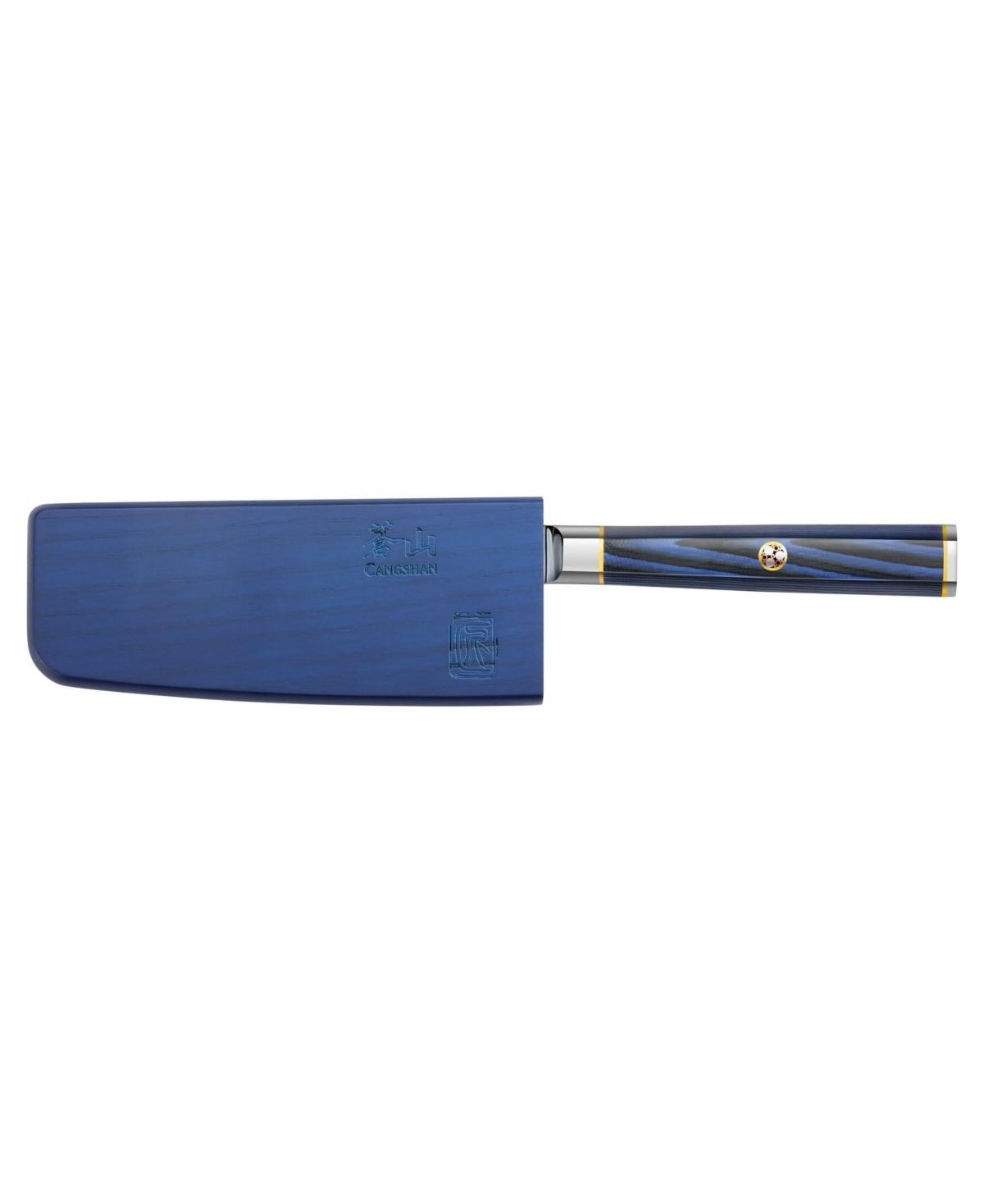 Cangshan Kita Series 7" Santoku Knife With Sheath In Blue
