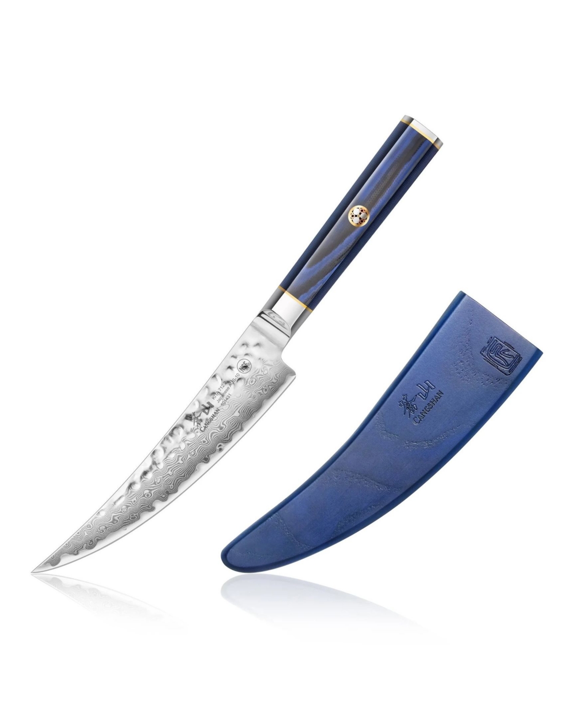 Cangshan Kita Series 6" Boning Knife With Sheath In Blue