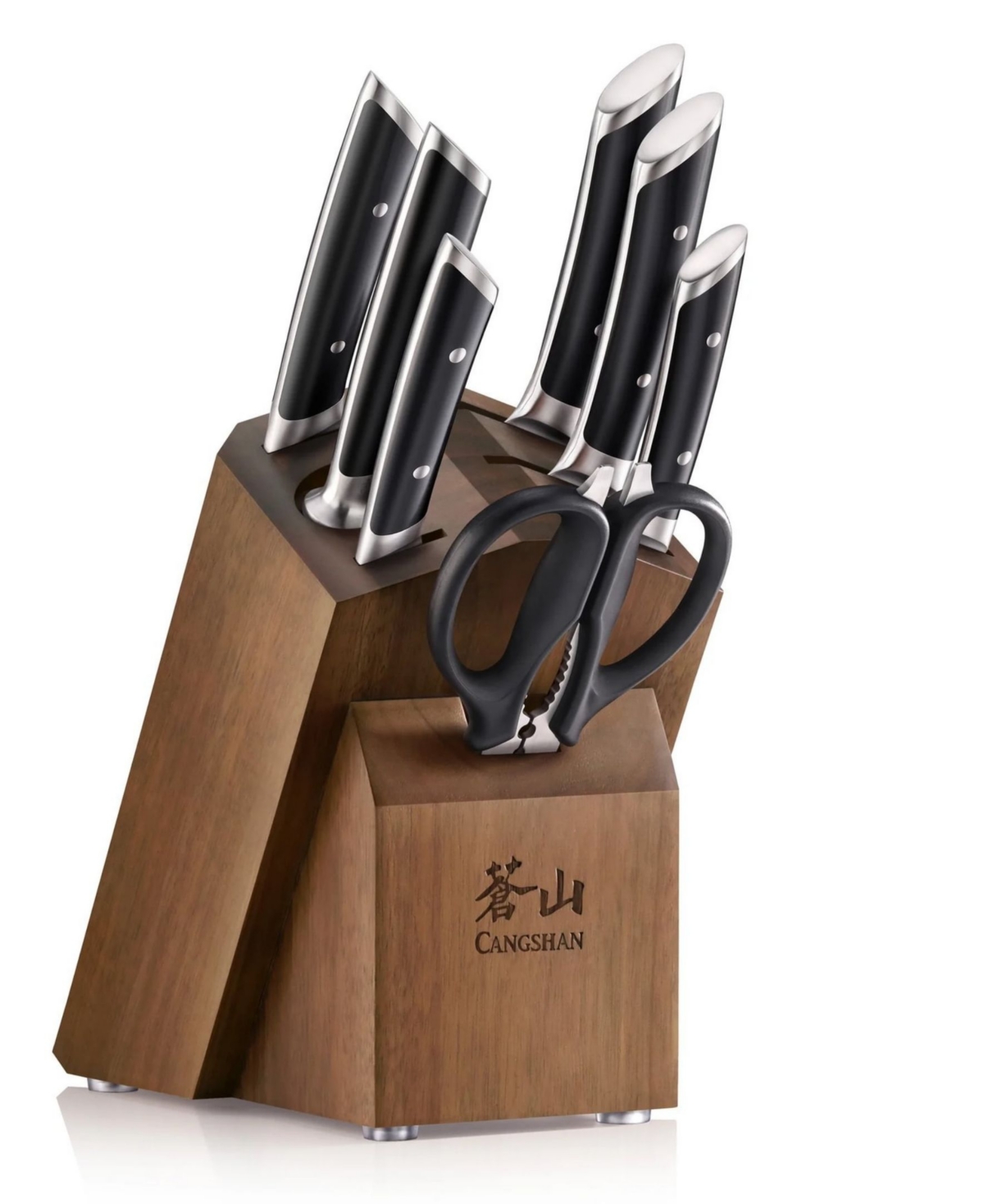 Cangshan Canghshan Helena Series 8-pc. Knife Block Set In Black