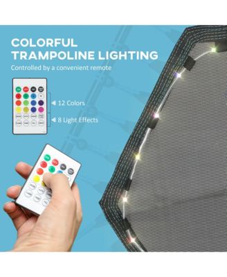 45" Rebounder Trampoline with LED Light & Adjustable Handle,