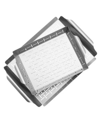 BBQ 2-Pc. Grill Topper and Basket Set