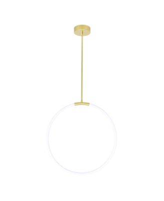 26" Metal Hoops 1 Light LED Chandelier