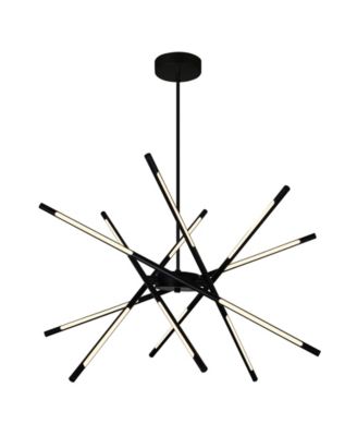 36.5" Metal Oskil LED Integrated Chandelier