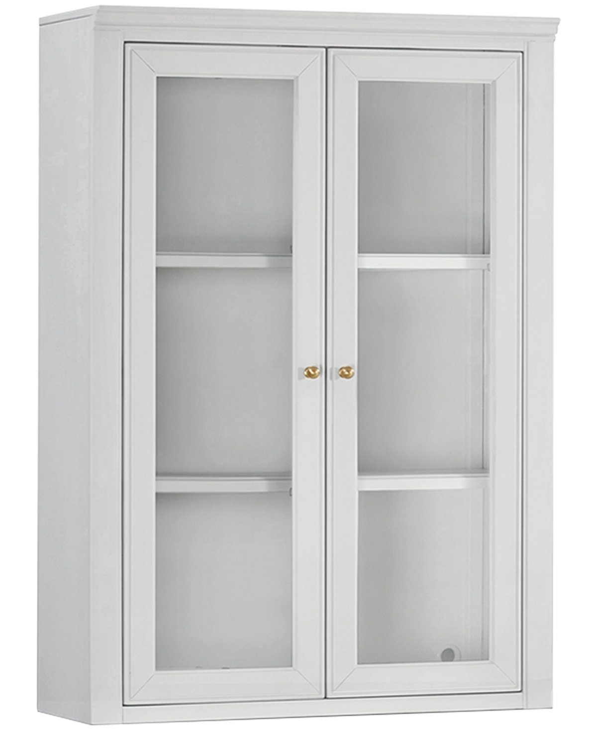 Macy's Furniture 47" Wooden Amren Door Hutch In White