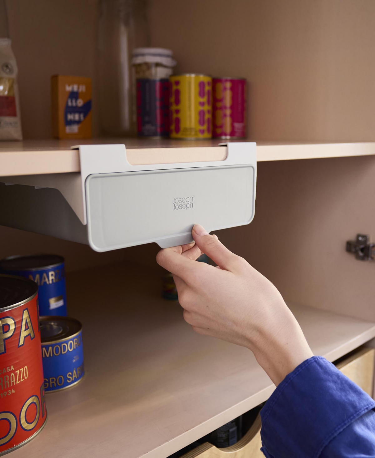 Joseph Joseph Cupboardstore Under-shelf Storage Drawer In Gray