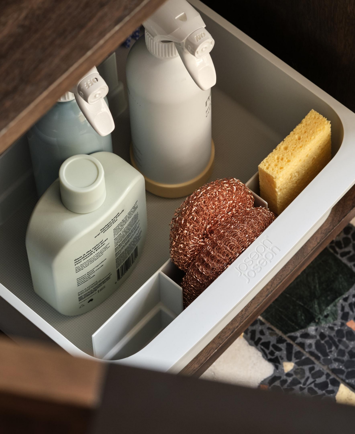 Joseph Joseph Cupboardstore Large Easy-access Storage Caddy In Gray