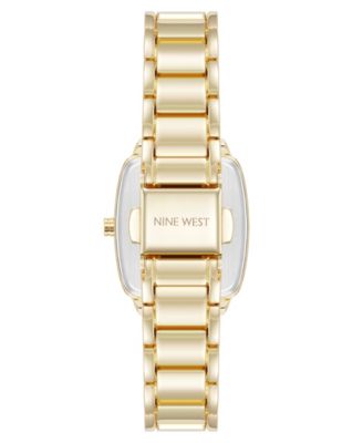 Women's Quartz Cushion Gold-Tone Metal Alloy Watch, 26mm