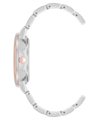 Women's Quartz Premium Gray and Two-Tone Metal Alloy Watch, 35mm