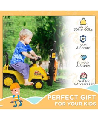 Sit and Scoot Ride-on Toy with Forklift Operation, for 3-4 Years Old