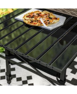 3ft Camping Table, Adjustable Height Small Folding Table,