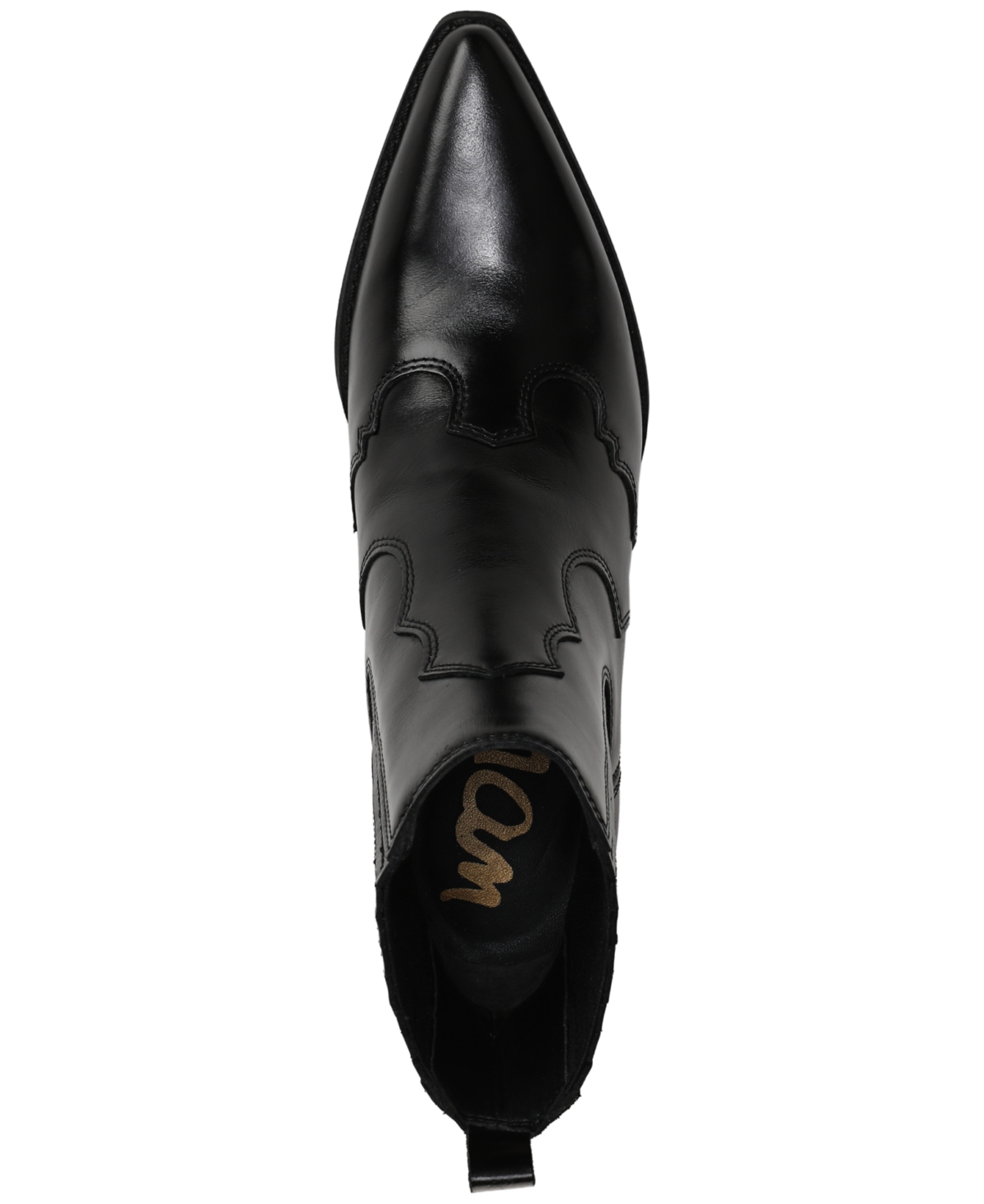 Sam Edelman West Ankle Boot Black Leather In Black
