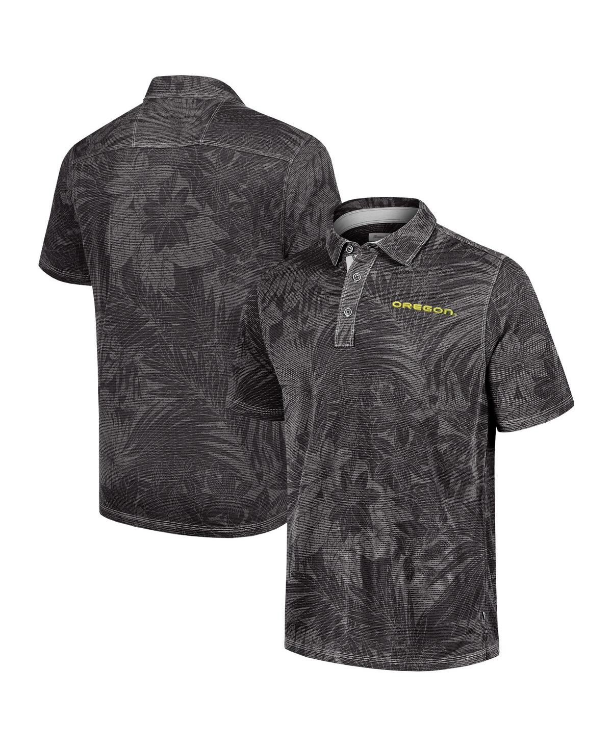 Tommy Bahama Men's Black Oregon Ducks Sport Santiago Paradise Polo Shirt In Black