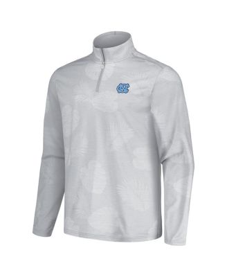 Men's Gray North Carolina Tar Heels Sport Delray Frond Quarter-Zip Jacket