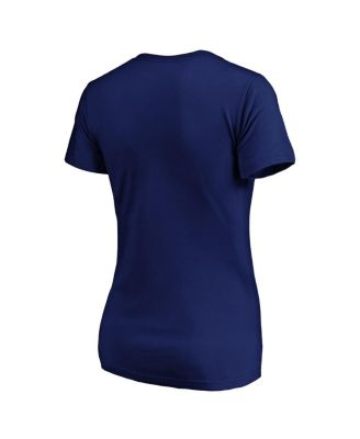 Women's Navy Toronto Maple Leaf's Total Shine V-Neck T-Shirt