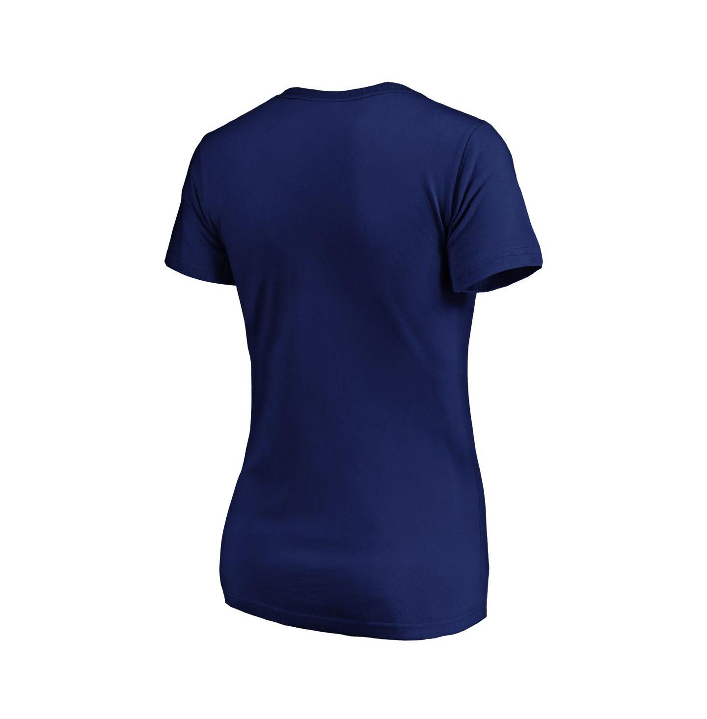 Женская футболка Fanatics Navy Toronto Maple Leaf's Total Shine V-Neck — фото 3