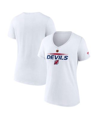 Fanatics - Women's White New Jersey Devils Special Edition V-Neck T-Shirt