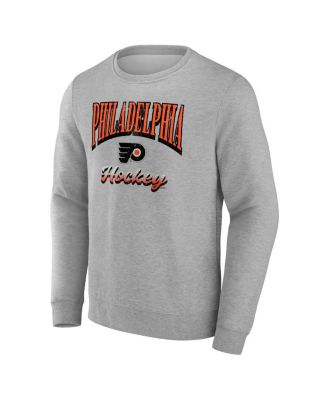 Men's Gray Philadelphia Flyers Light the Candle Fleece Pullover Sweatshirt