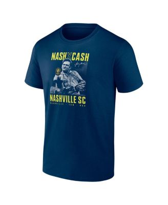 Men's Navy Nashville SC x Johnny Cash Finger T-Shirt
