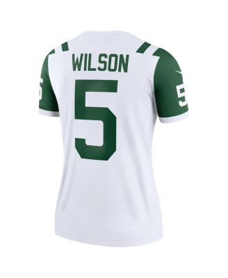 Women's Garrett Wilson Classic Alternate White New York Jets Alternate Legend Player Performance Top