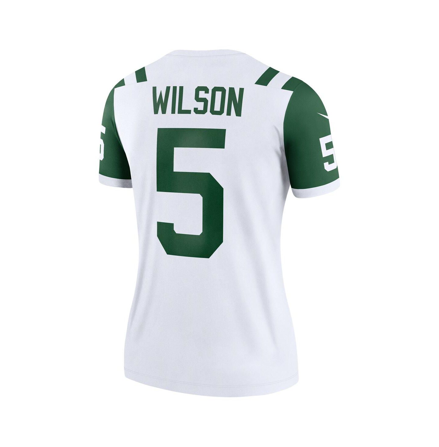 Женский топ Nike Garrett Wilson Classic Alternate White New York Jets Alternate Legend Player Performance — фото 3