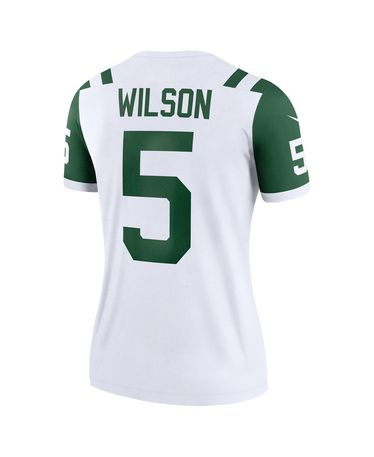Nike Women's Garrett Wilson Classic Alternate White New York Jets Alternate Legend Player Performance Top In White