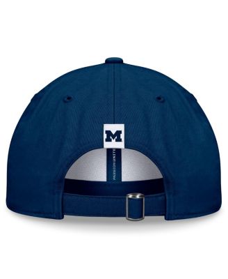 Men's&nbsp;White/Navy Michigan Wolverines Heritage Weston Adjustable Hat