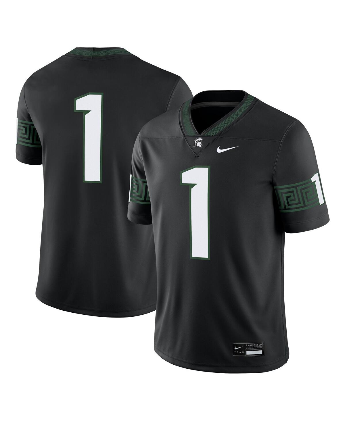Men's Black Michigan State Spartans Alternate Game Jersey - Black