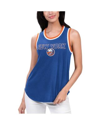 Women's Royal New York Islanders Strategy Tank Top